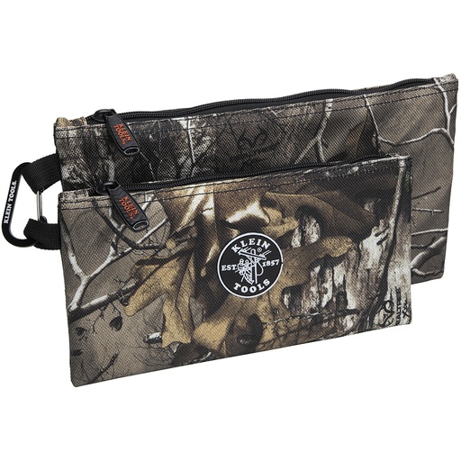 [KLN_55560] Klein 55560 Zipper Bags, Camo Tool Pouches, 2-Pack