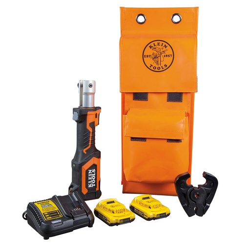[KLN_BAT207T2] Klein BAT207T2 Battery-Operated Crimper, D3 Groove, 2 Ah