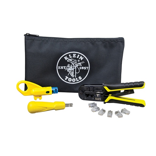 [KLN_VDV026212] Klein VDV026212 Twisted Pair Installation Kit with Zipper Pouch