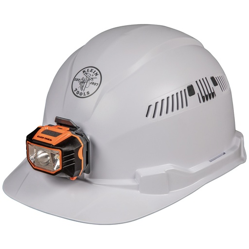 [KLN_60113] Klein 60113 Hard Hat, Vented, Cap Style with Headlamp