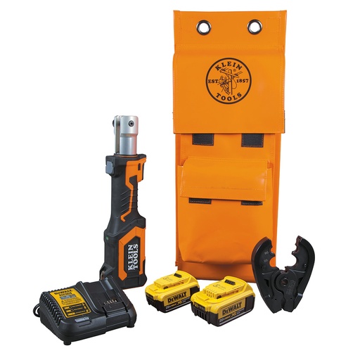 [KLN_BAT207T14H] Klein BAT207T14H Battery-Operated Crimper, BG Die/D3 Groove, 4 Ah