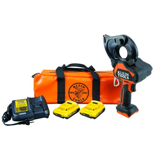 [KLN_BAT20GD10] Klein BAT20GD10 Battery-Operated Cu/Al Closed-Jaw Cutter, 2 Ah