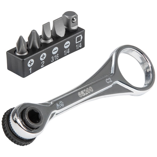 [KLN_65200] Klein 65200 Slim-Profile Mini Ratchet Set, 5-Piece