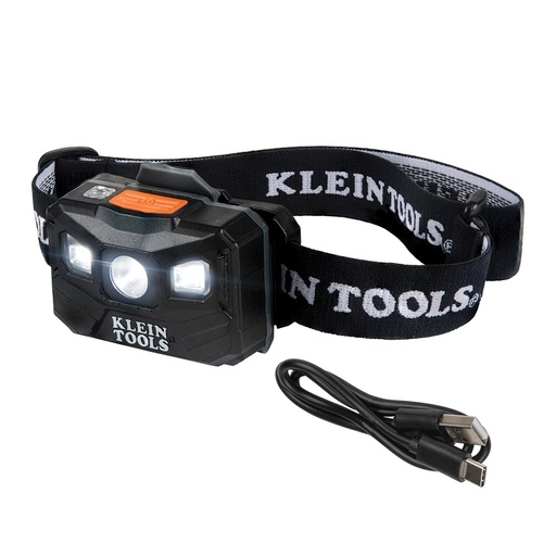 [KLN_56048] Klein 56048 Rechargeable Headlamp with Fabric Strap, 400 Lumens, All-Day Runtime