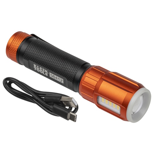 [KLN_56412] Klein 56412 Rechargeable LED Flashlight with Worklight