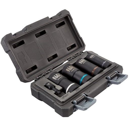 [KLN_66050E] Klein 66050E 2-in-1 Metric Impact Socket Set, 12-Point, 5-Piece