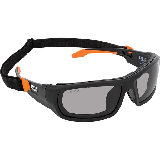 [KLN_60471] Klein 60471 Professional Full-Frame Gasket Safety Glasses, Gray Lens