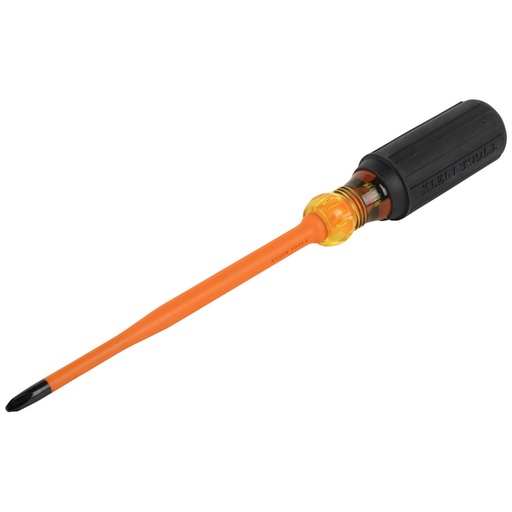 [KLN_6936INS] Klein 6936INS Slim-Tip 1000V Insulated Screwdriver, #2 Phillips, 6-Inch Round Shank