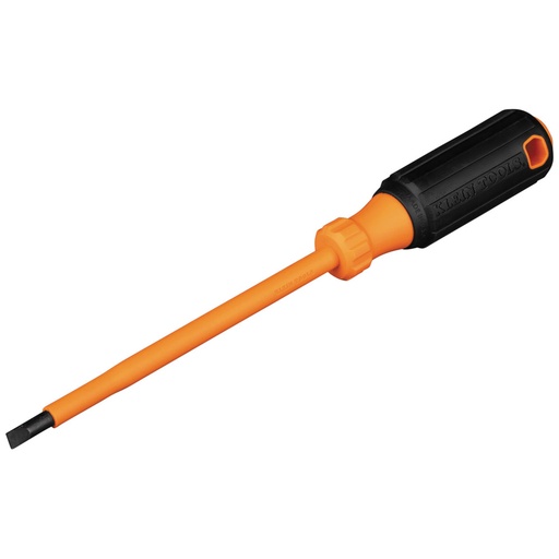 [KLN_6826INS] Klein 6826INS Insulated Screwdriver, 1/4-Inch Cabinet, 6-Inch Round Shank
