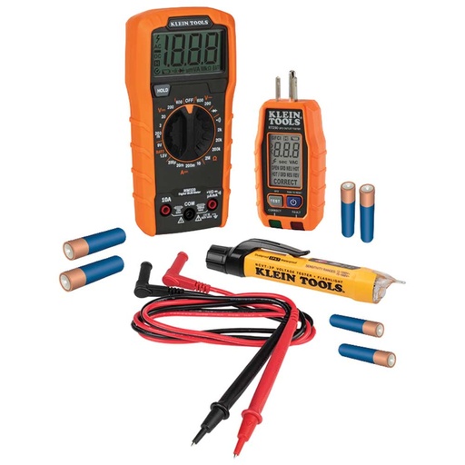 [KLN_69355] Klein 69355 Premium Electrical Tool Set with Multimeter, Volt Tester, Outlet Tester