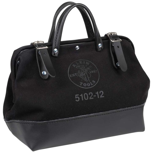 [KLN_510212BLK] Klein 510212BLK Tool Bag, Black Canvas, 12-Inch