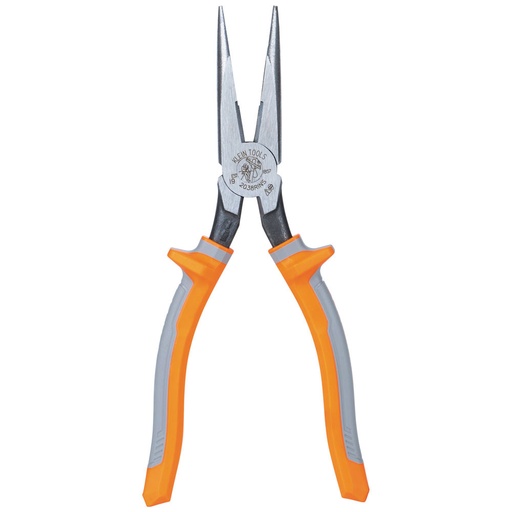 [KLN_2038RINS] Klein 2038RINS Pliers, Long Nose Side-Cutters, Insulated, 8-Inch