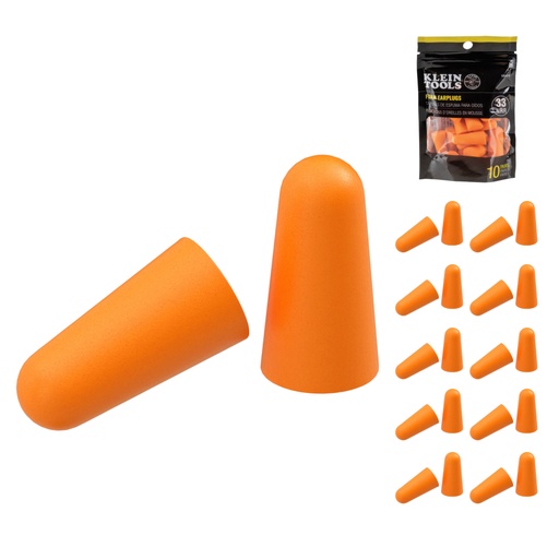 [KLN_6054010] Klein 6054010 Foam Earplugs, 10-Pair