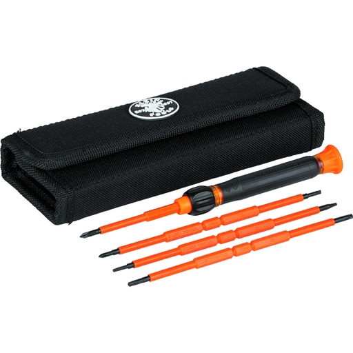 [KLN_32584INSR] Klein 32584INSR 8-in-1 Insulated Precision Screwdriver Set with Case