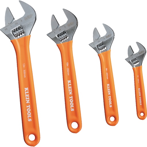 [KLN_D5074] Klein D5074 Extra-Capacity Adjustable Wrenches, 4-Piece