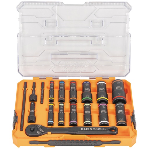 [KLN_65626] Klein 65626 KNECT™ Flip-24 Deep-Well, Heavy-Duty Impact Socket Set, SAE and Metric