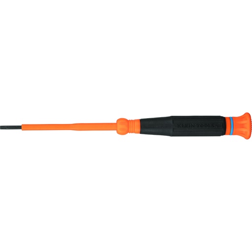 [KLN_6243INS] Klein 6243INS Insulated Precision Screwdriver, 3/32-Inch Slotted, 3-Inch Shank
