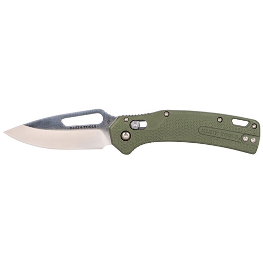 [KLN_OGK000GNT] Klein OGK000GNT KTO Resurgence Knife, Drop Point Blade, Moss Green Handle