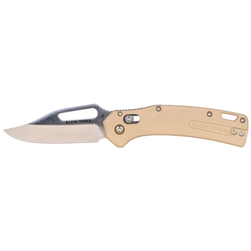 [KLN_OGK002TNT] Klein OGK002TNT KTO Resurgence Knife,Clip Point Blade, Sand Handle