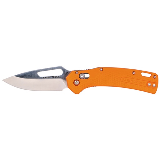 [KLN_OFK000ORT] Klein OFK000ORT KTO Resurgence Fishing Knife, Drop Point Blade, Orange Handle