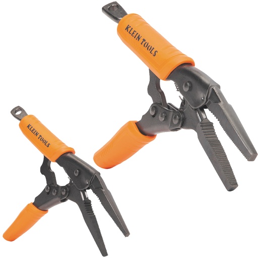 [KLN_38661] Klein 38661 Long Nose Locking Pliers Set, 6- and 9-Inch, 2-Piece