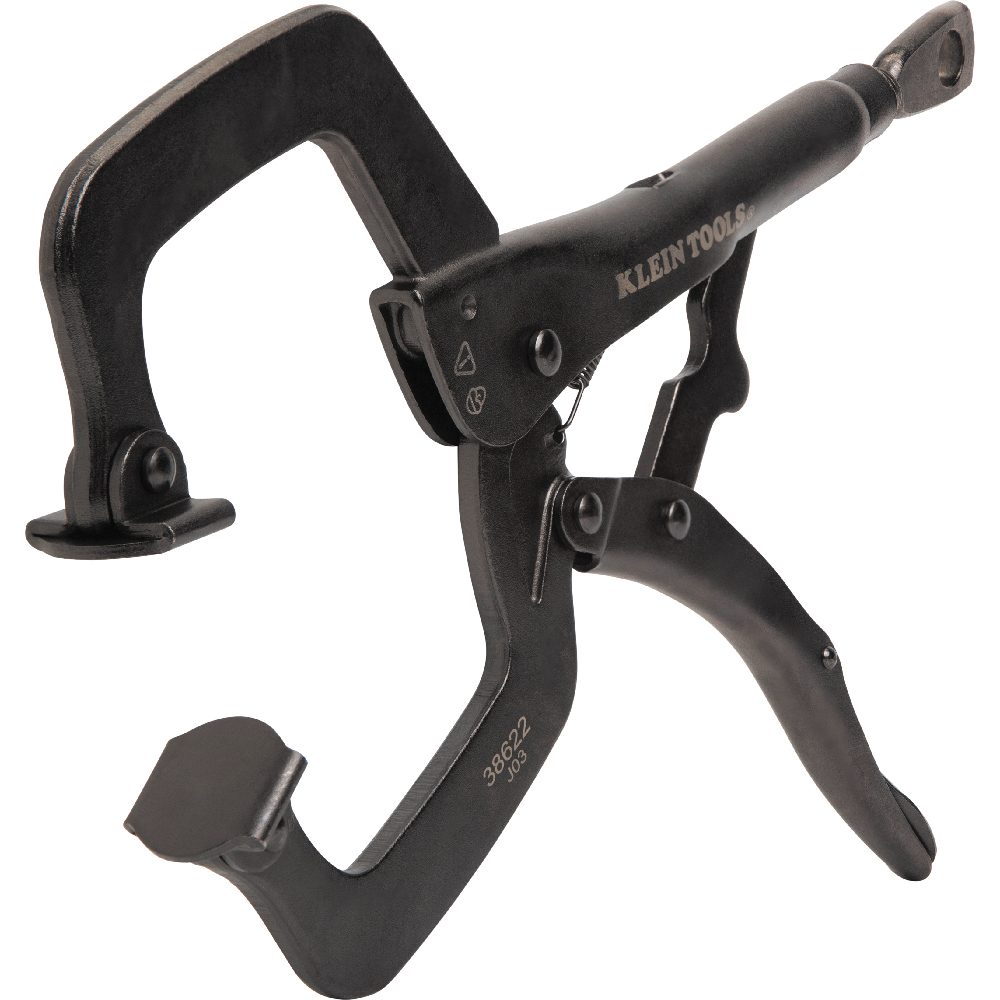 Klein 38622 C-Clamp Locking Pliers With Swivel Jaws, 11-Inch