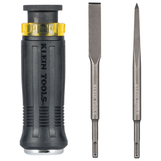 [KLN_32753SD] Klein 32753SD SDS Chisel Bit Set with Handle, 3-Piece