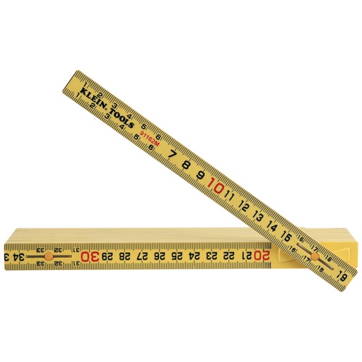 [KLN_91162M] Klein 91162M Fiberglass Folding Ruler, Outside Reading, Metric
