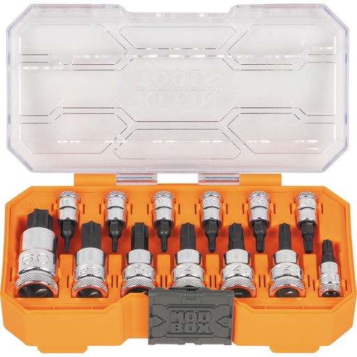 [KLN_65213TX] Klein 65213TX Knurled TORX® Bit Socket Set, 13-Piece