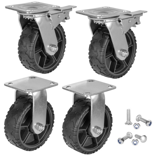 [KLN_54850MB] Klein 54850MB MODbox™Utility Cart Caster Replacement Wheel Set, 6-Inch