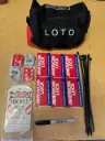 ETI LOTO Kit 24X KD Locks, Tags, 4 Hasps, Storage Bag, LOTO Box